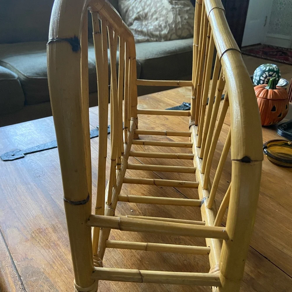 Vintage Pier 1 Imports Vintage Bamboo Magazine Rack